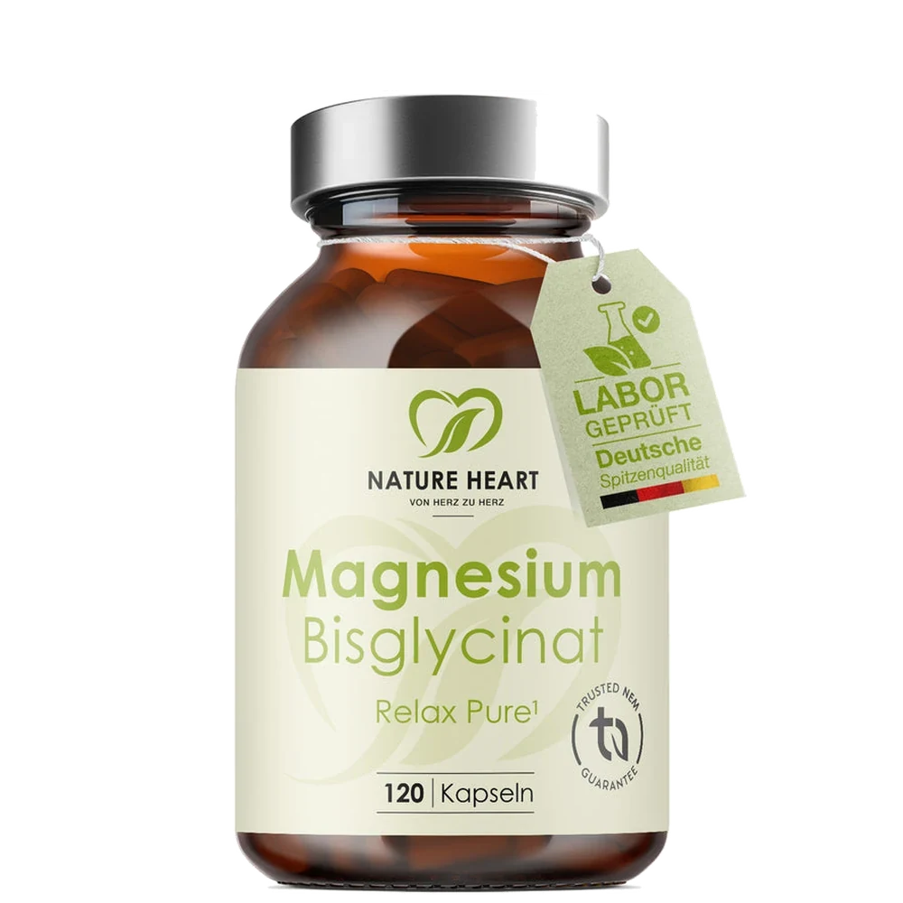 Nature Heart Magnesium Bisglycinat, 120 Kapseln