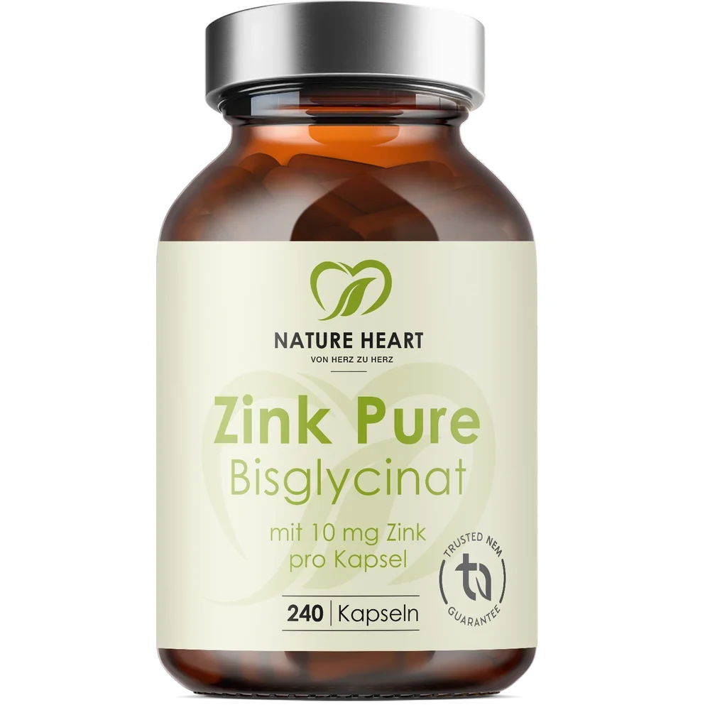 Nature Heart Zink Pure Bisglycinat, 240 Kapseln