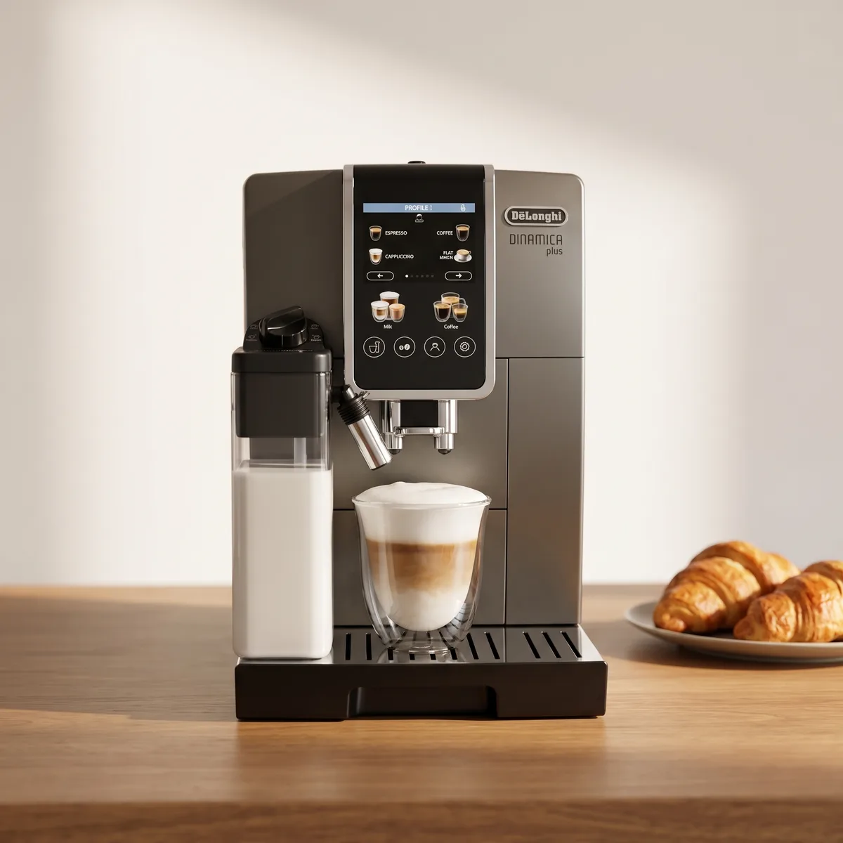 DE‘LONGHI De'Longhi Kaffeevollautomat Dinamica Plus ECAM380.95.TB für köstlichen Kaffee