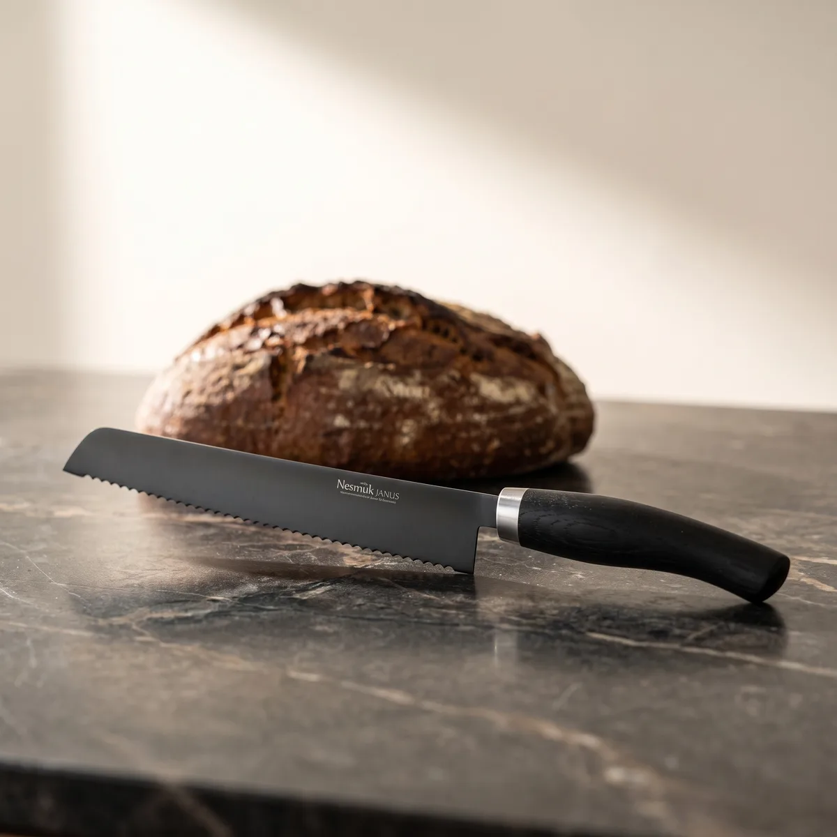 Nesmuk JANUS Brotmesser 270, Mooreiche
