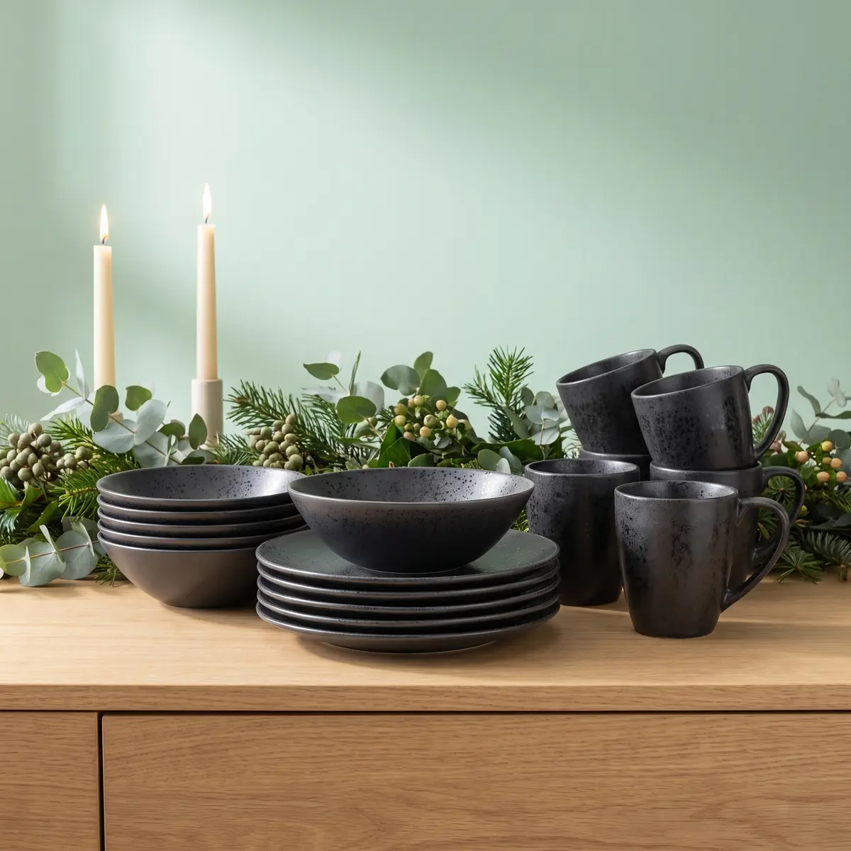 Maeser Frühstücks Set – Steinzeug Essential