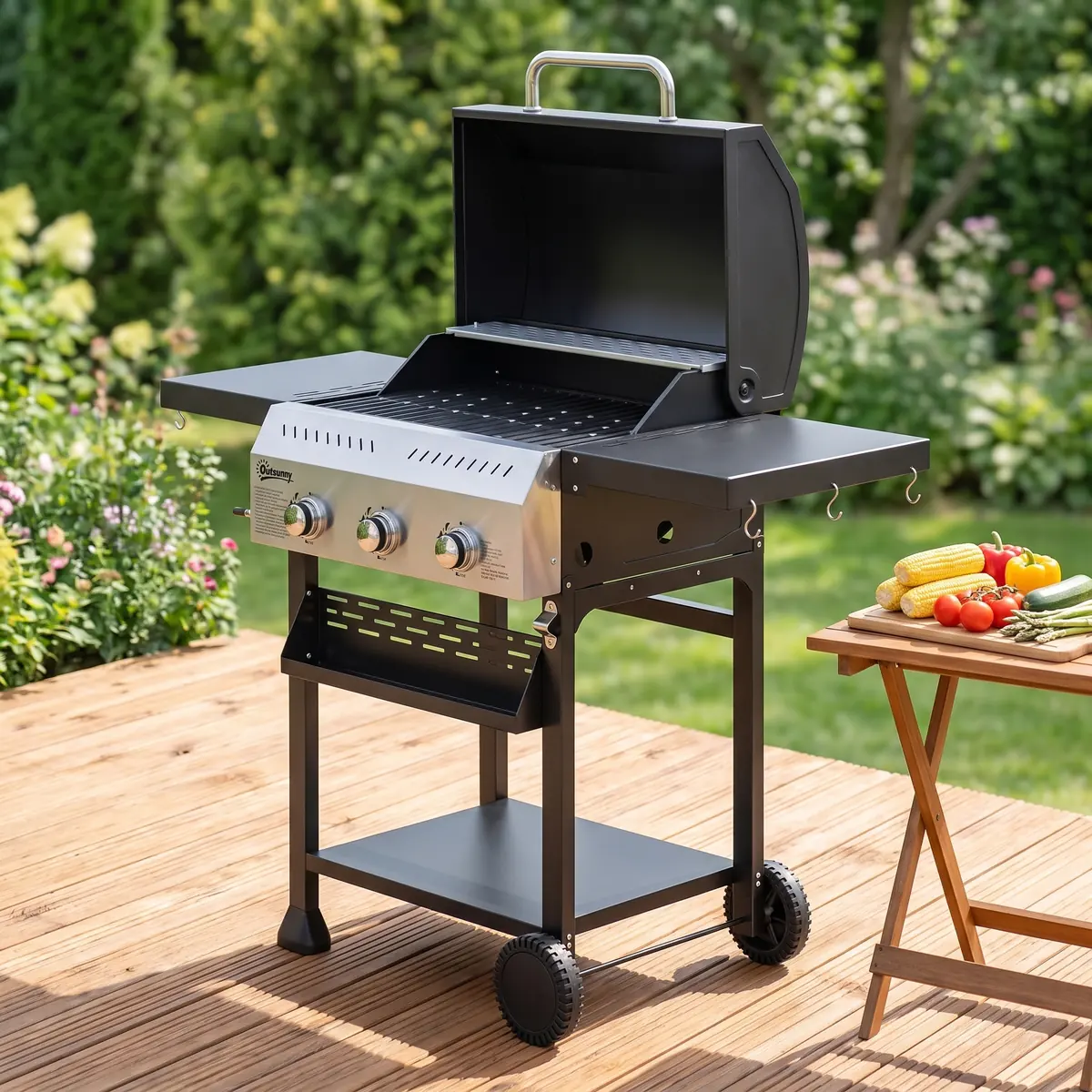 Outsunny Gasgrill Metall