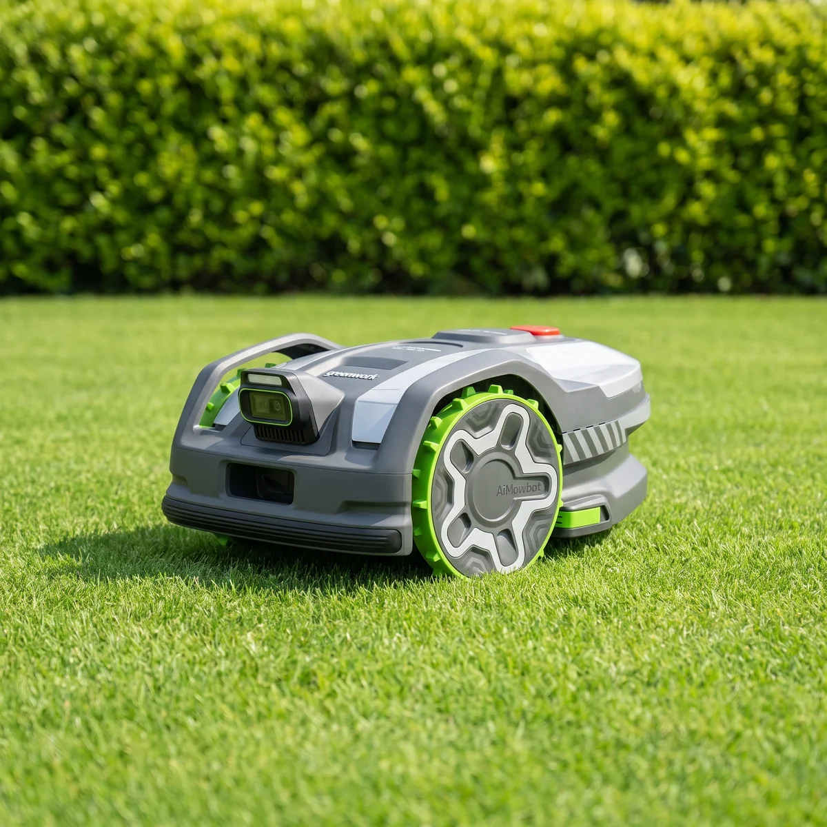greenworks AI Mowbot C8: Kabelloser Mähroboter (800 m²) mit RTK-Navigation &