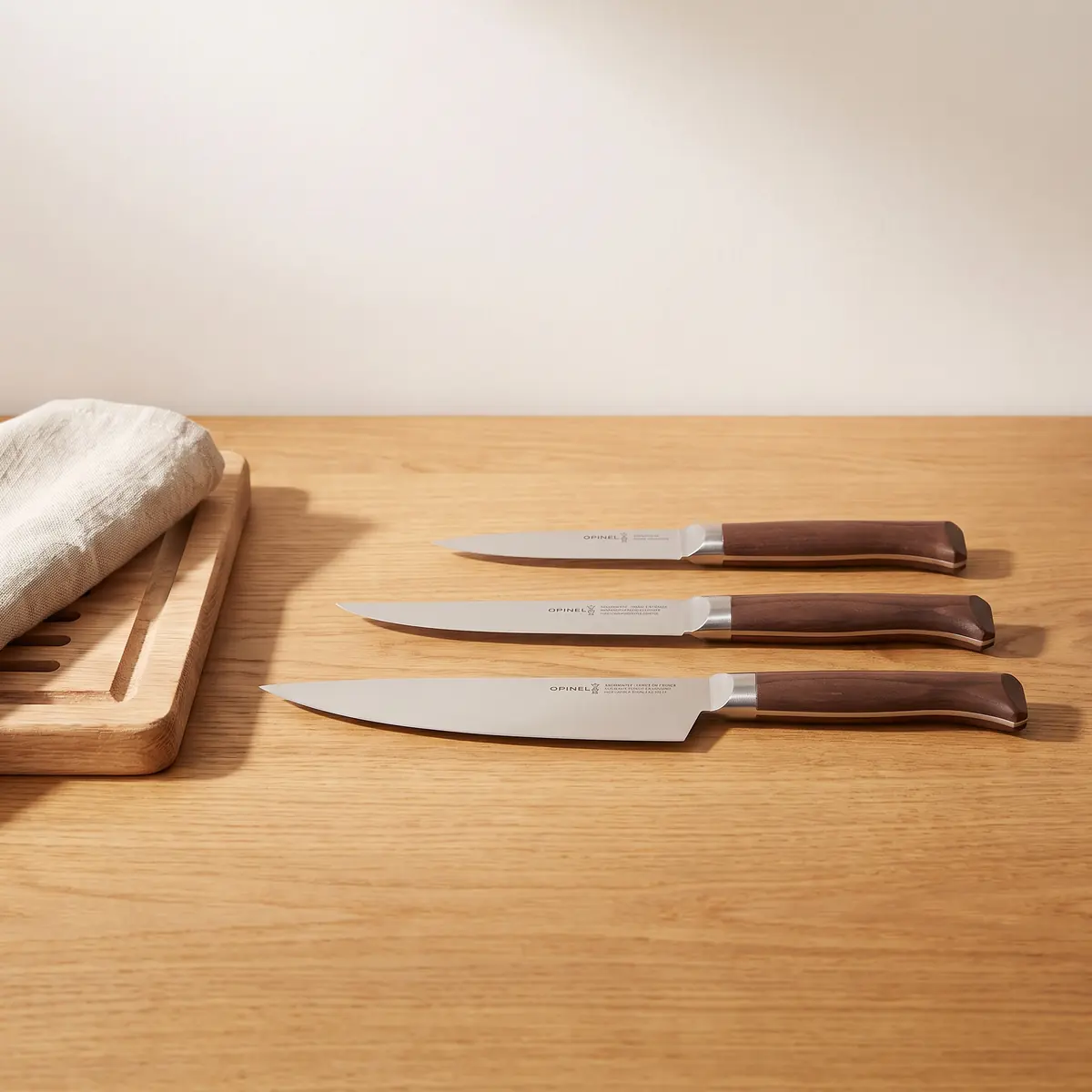 Opinel LES FORGES 1890 TRIO Küchenmesser-Set