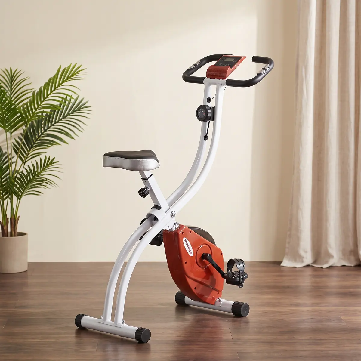 SPORTNOW Klappbarer Magnetischer Heimtrainer mit 8 Widerstandsstufen