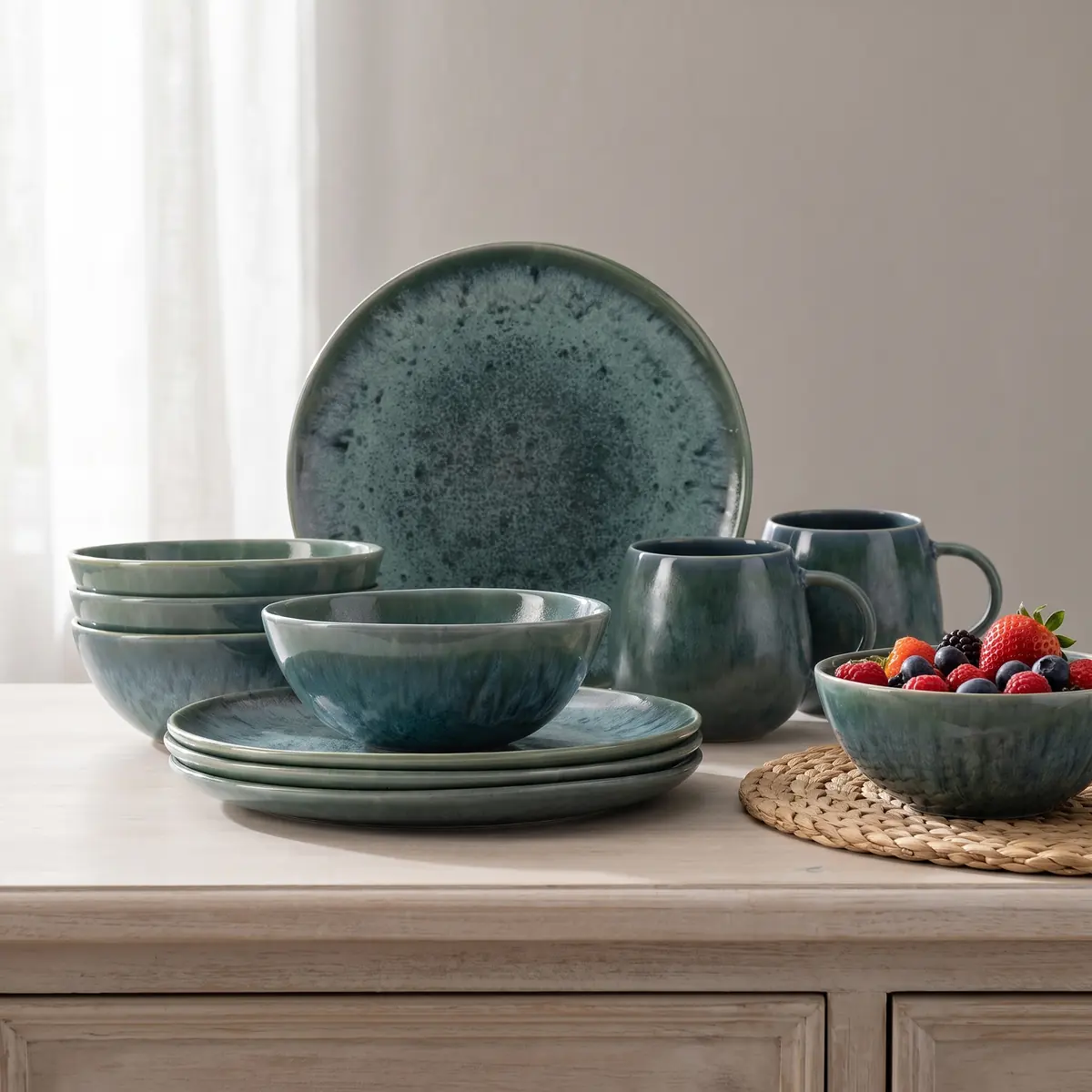 Maeser Frühstücks Set – Steinzeug Carellia