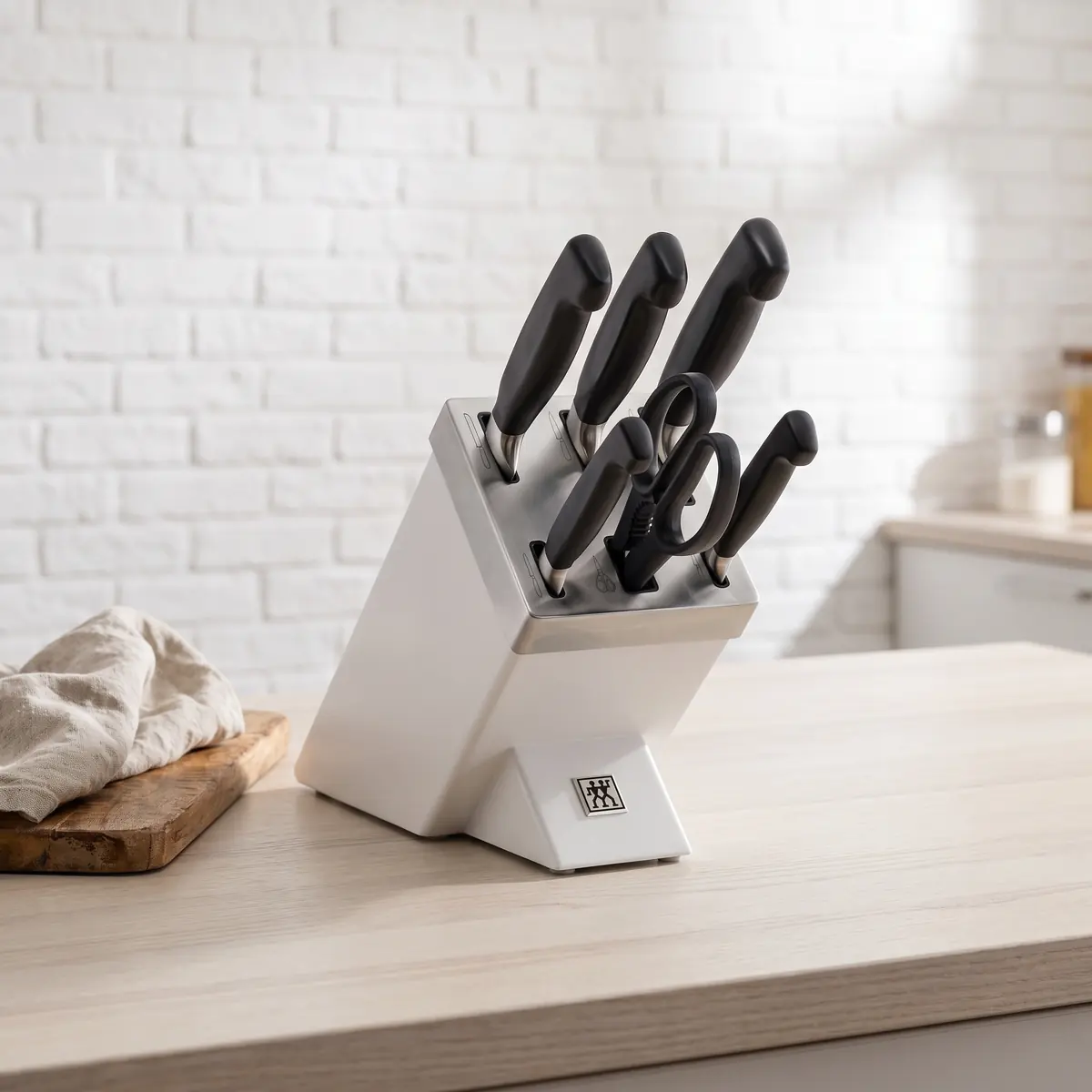 ZWILLING Four Star Messerblock Set 7-teilig aus Weiß