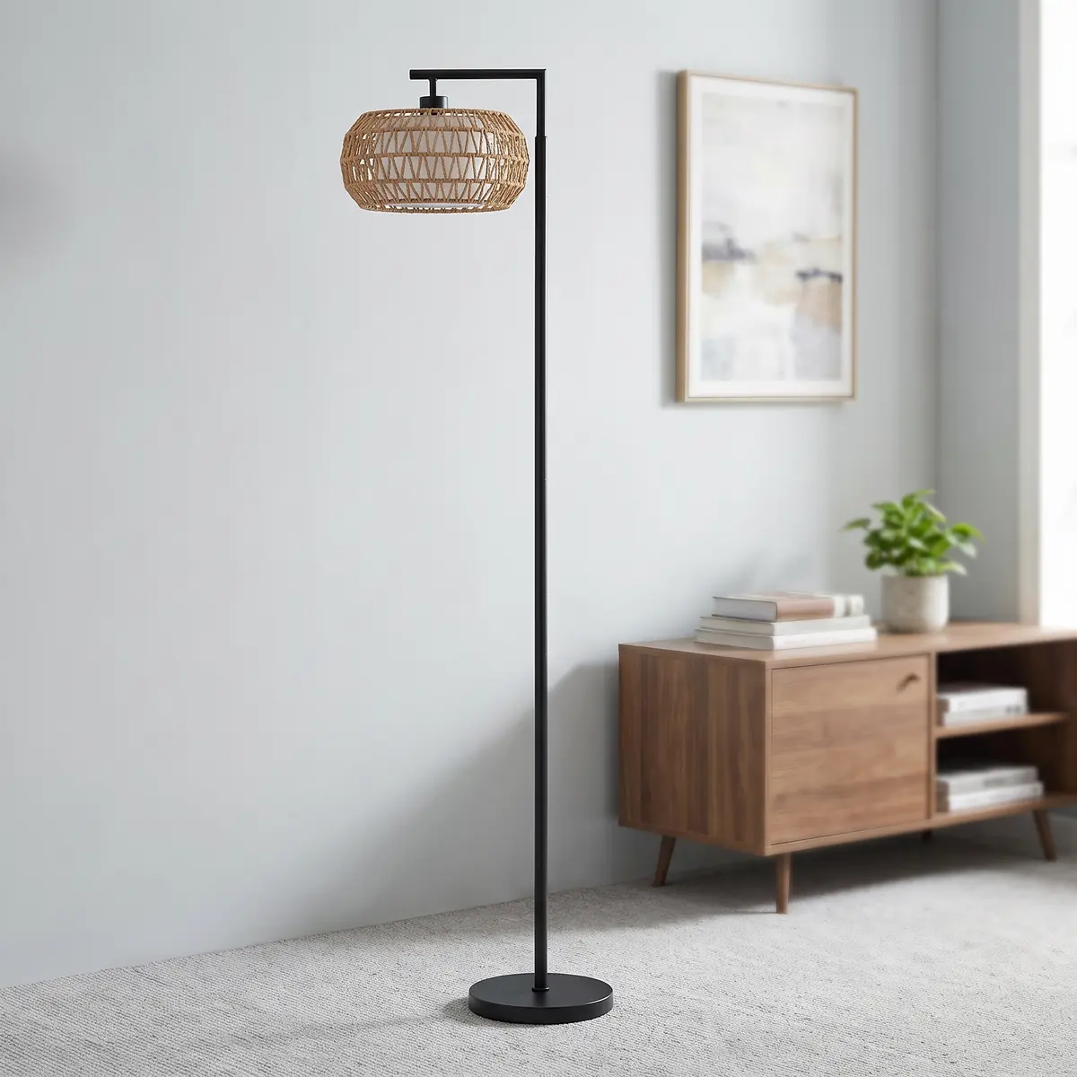 HOMCOM LED Stehlampe mit Doppelschirm