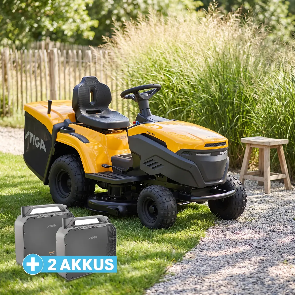 Stiga Estate 384e Kit inkl. 2 Akkus