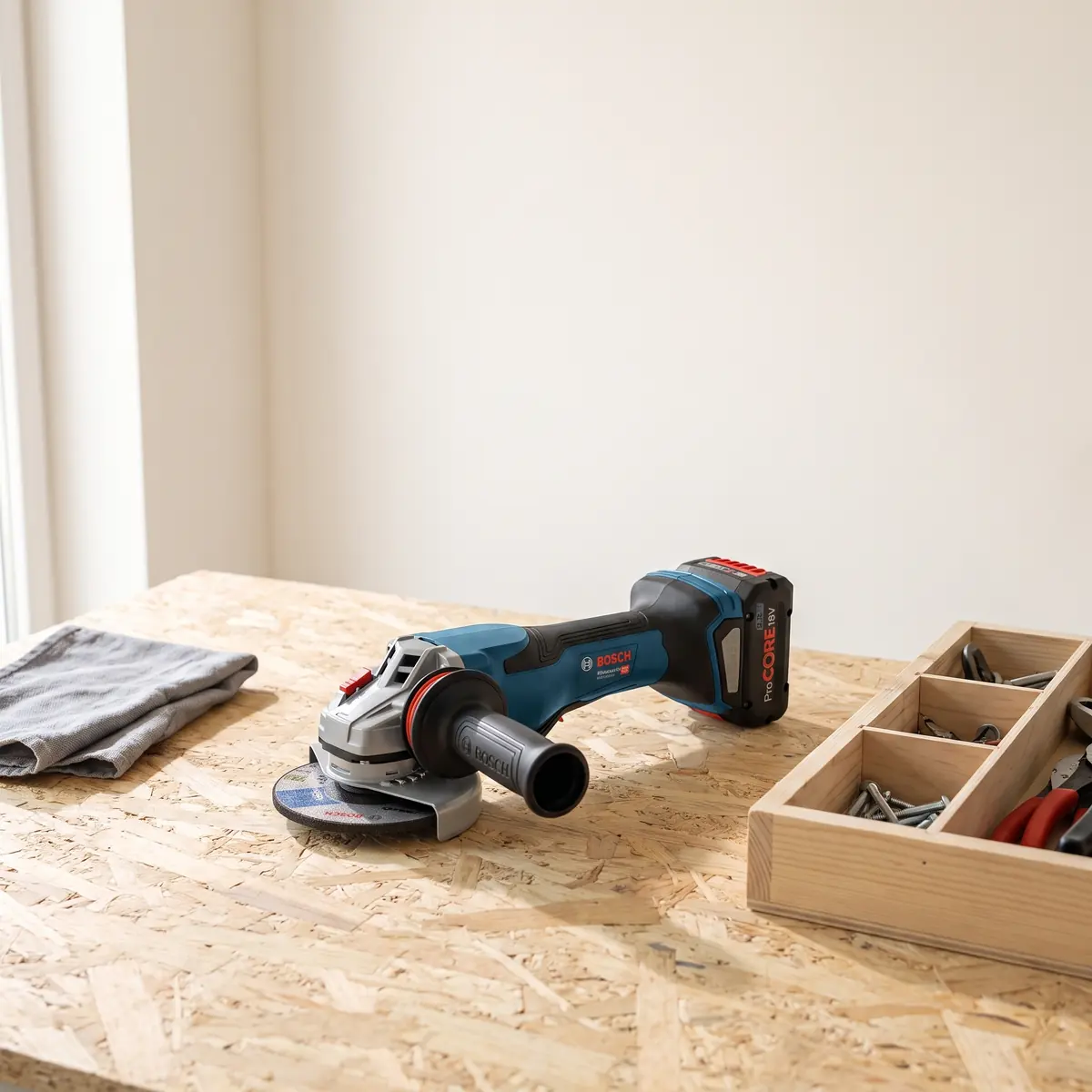 Bosch Professional Akku-Winkelschleifer BITURBO GWS 18V-15 P