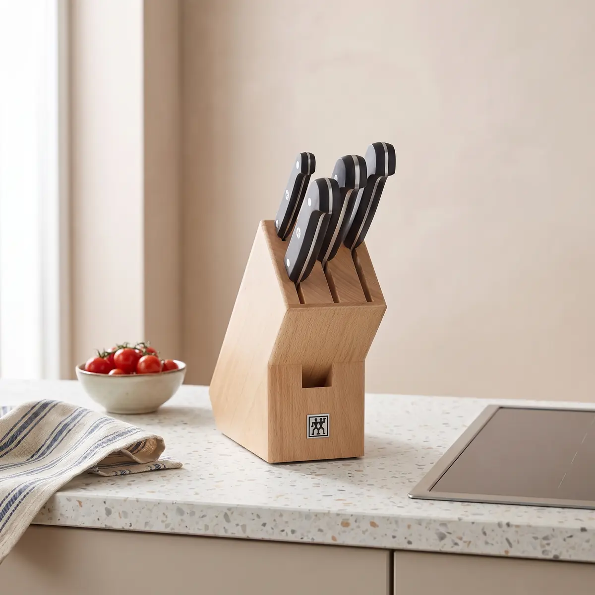 ZWILLING Gourmet Messerblock-Set aus Buche, 5-teilig