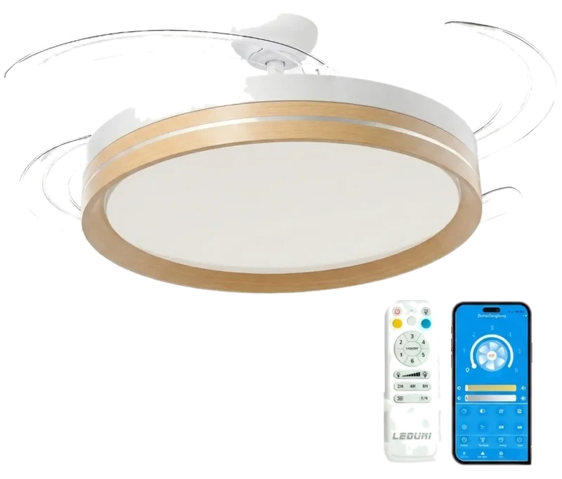 Joybuy LEDUNI Deckenleuchte Deckenventilator mit dimmbarem LED-Licht