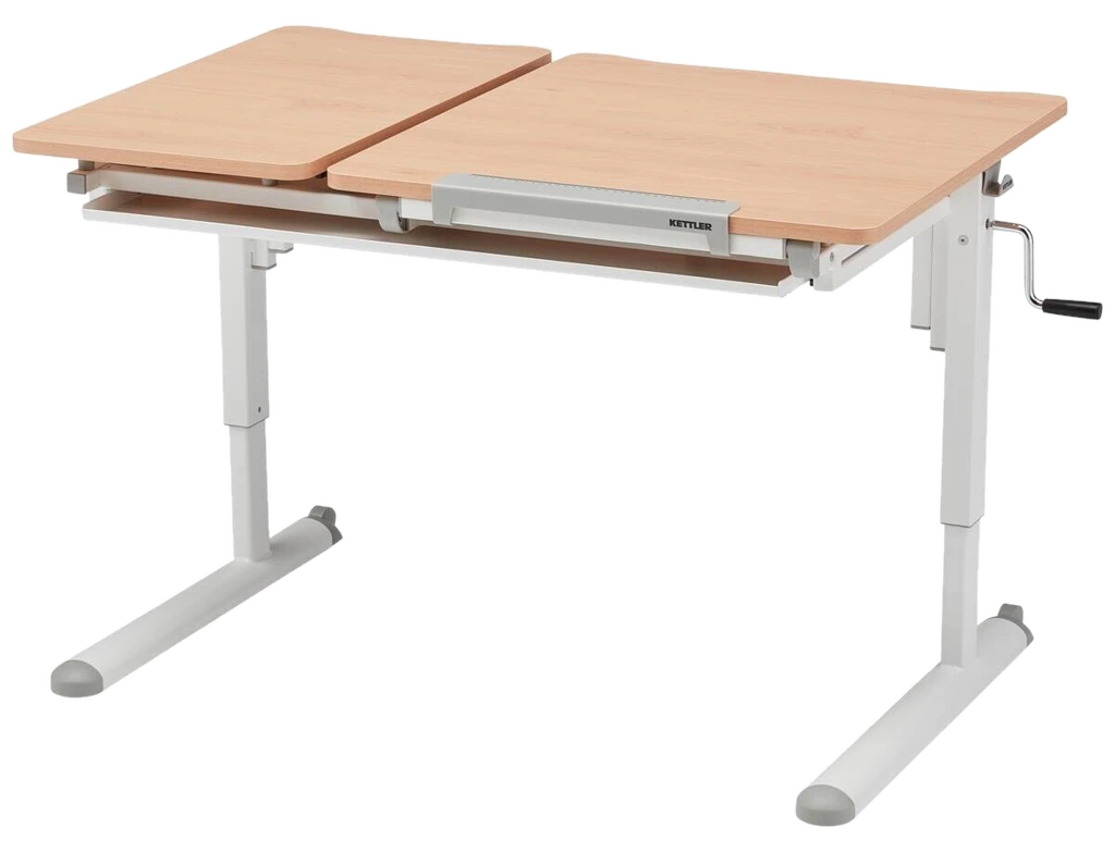 Kinderschreibtisch weiß buche Nachbildung