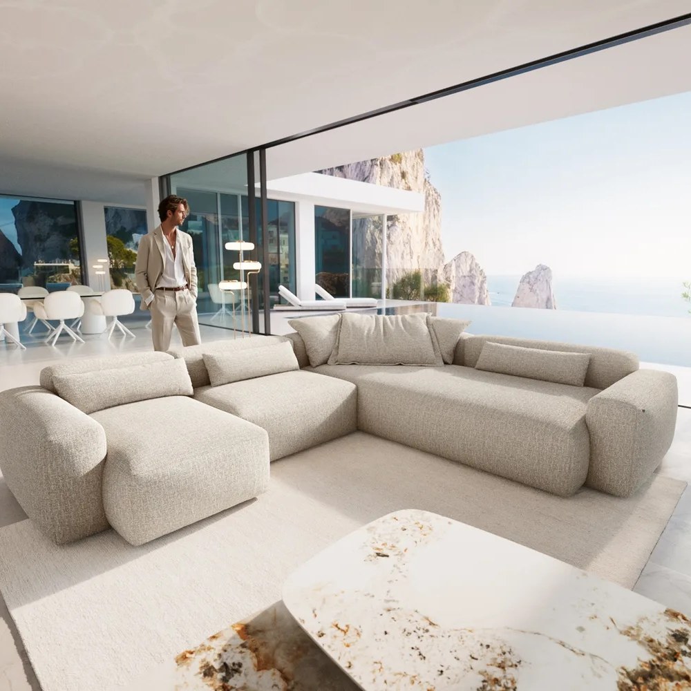 DELIFE Wohnlandschaft Freestyle Pure 360x290 cm