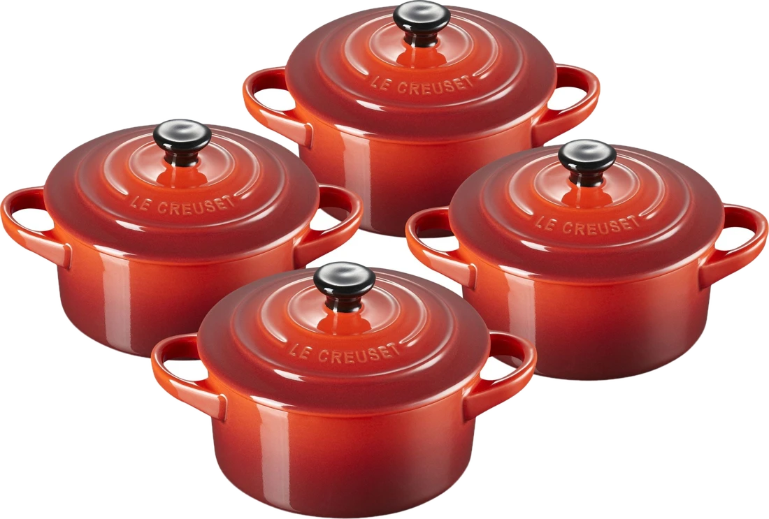 Le Creuset Mini Cocotte 250 ml – 4 Stück