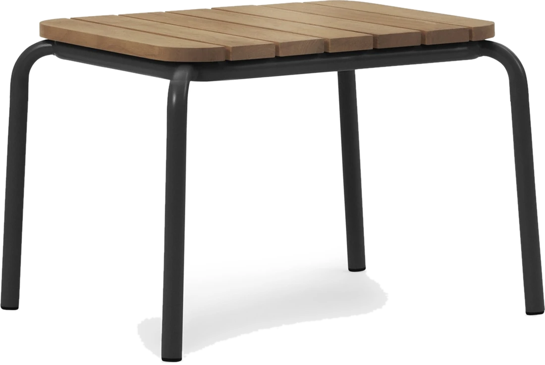 Normann Copenhagen Vig Gartentisch 45 x 55 cm schwarz aus Holz