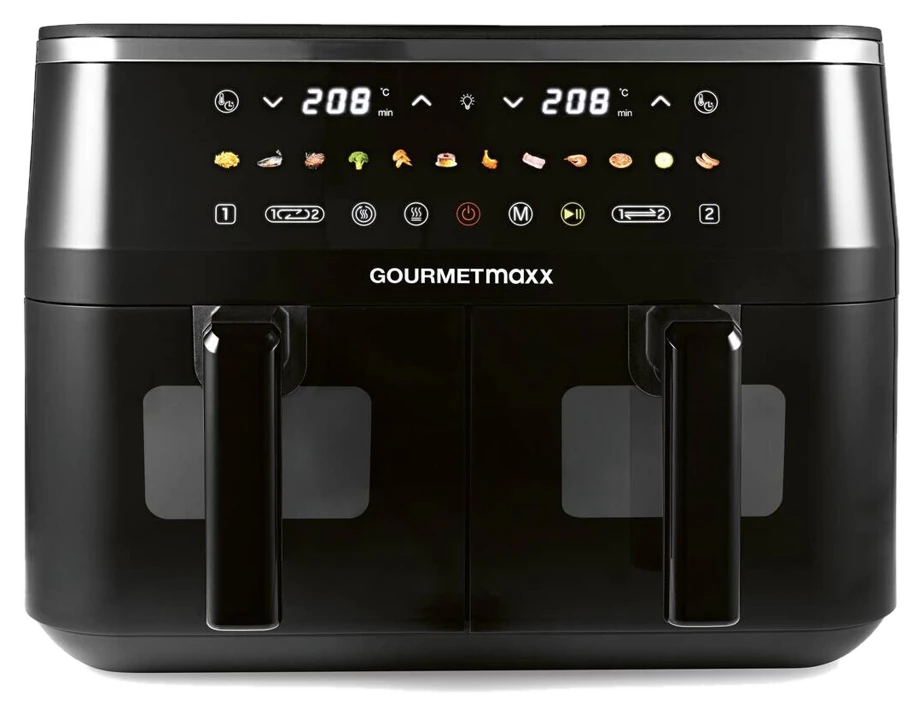 GOURMETmaxx Heißluftfritteuse schwarz Metall ca. 4,5 l