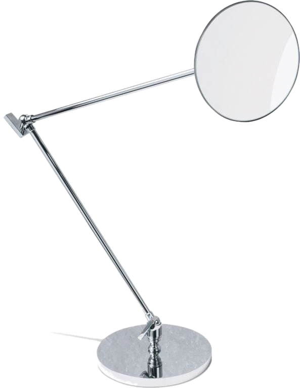 Schminkspiegel Decor Walther Kosmetikspiegel mit 5x Vergrößerung 80,5 cm Chrom