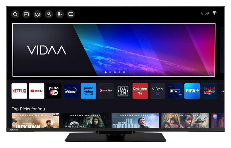 Toshiba 43UV3463DA Fernseher 43 Zoll Smart TV VIDAA 4K UHD HDR Dolby Vision