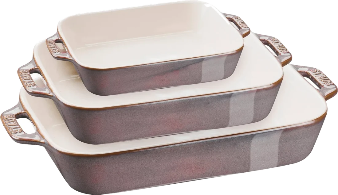Staub Backformen grau 3 St