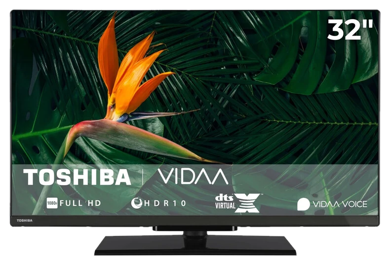Toshiba 32 Zoll Smart TV: VIDAA Full HD HDR Fernseher mit Triple-Tuner
