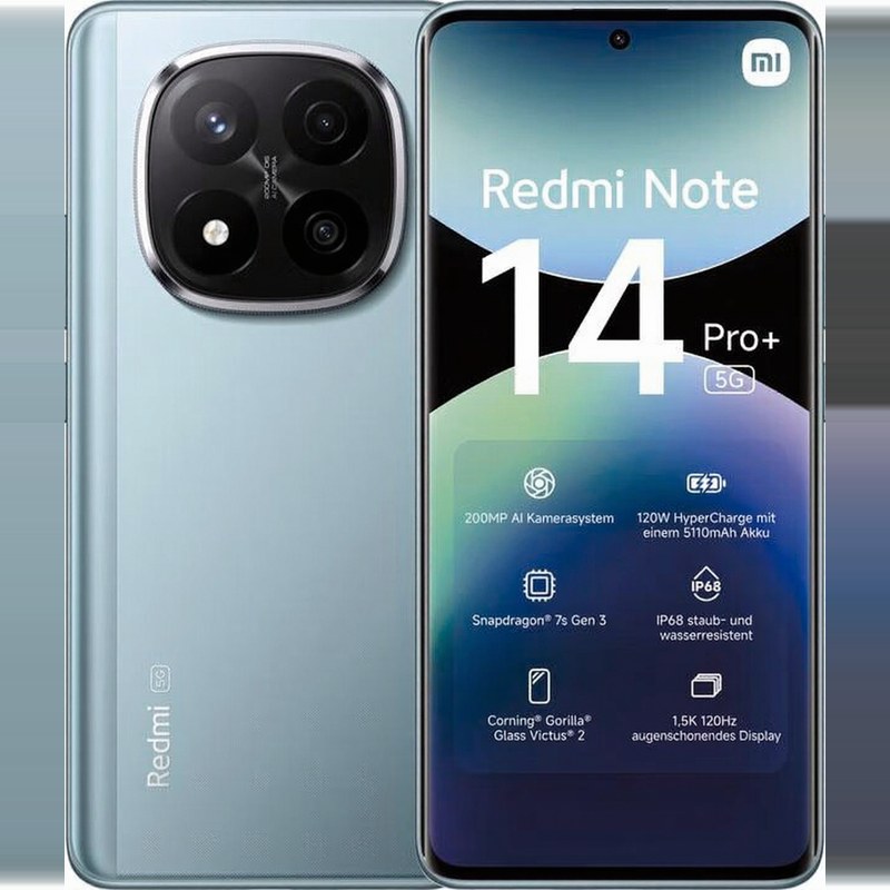 REDMI Note 14 Pro Plus 5G Smartphone 256 GB frostblau