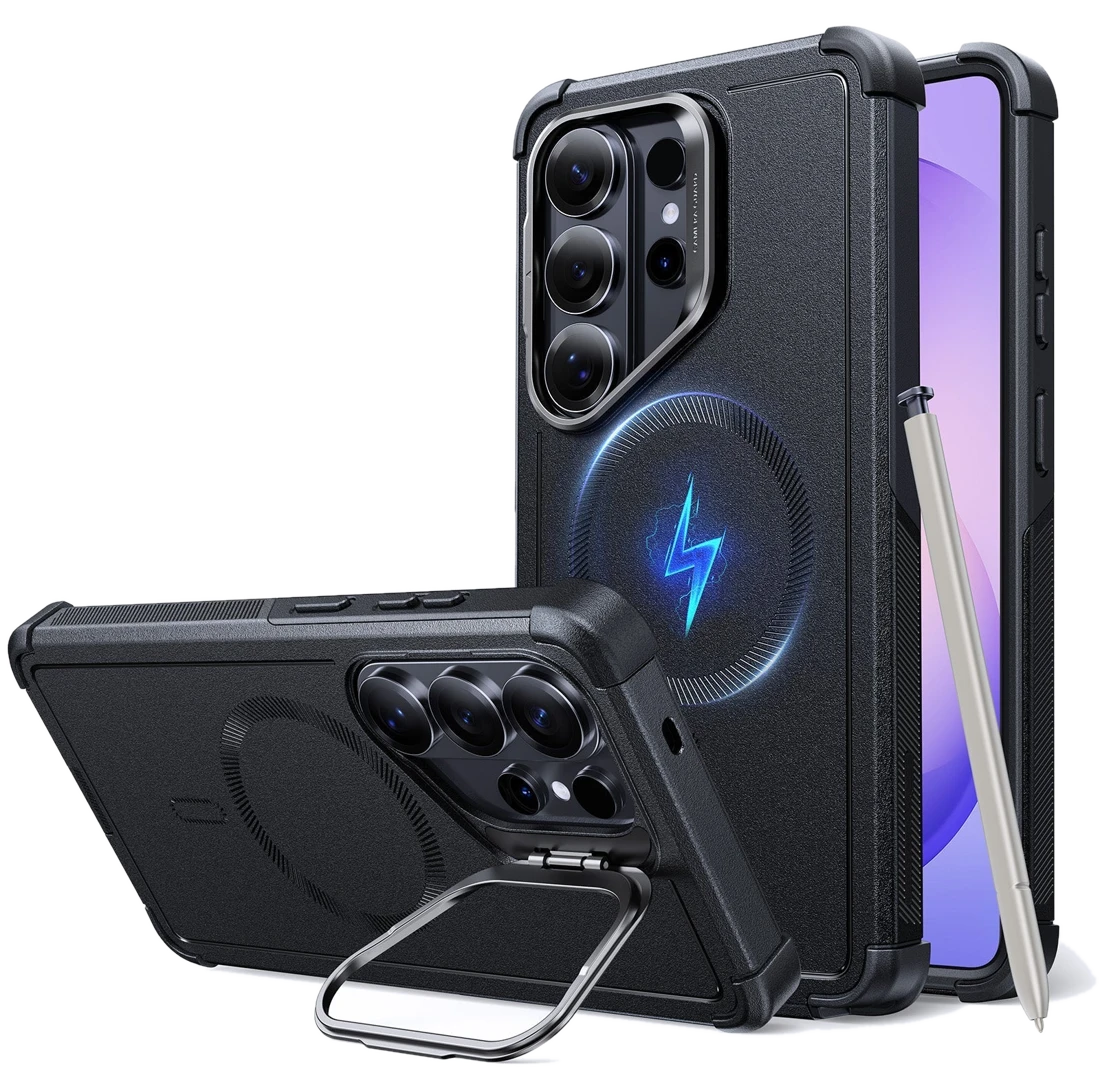 ESR Galaxy S26 Ultra Cyber Tough Magnetic Case (Stash Stand)