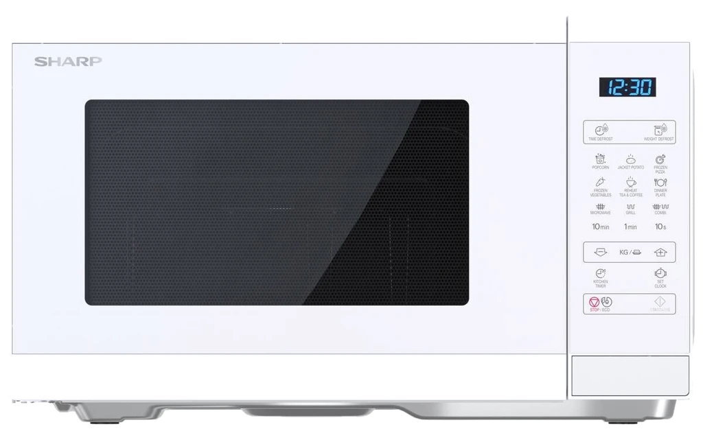 Sharp Mikrowelle mit Grill YC-MG252AE-C weiß Kunststoff
