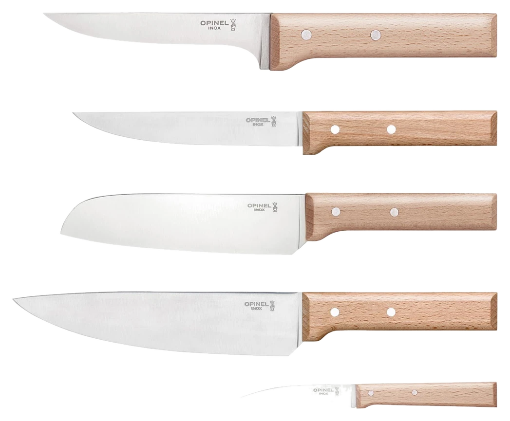 Opinel PARALLELE Fleisch Messerblock, 5-teilig