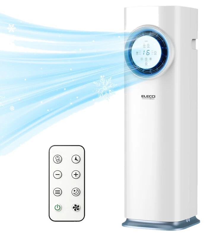 ELECCI mobiler Luftkühler: Tragbarer 3-in-1 Kompressor-Kühlventilator