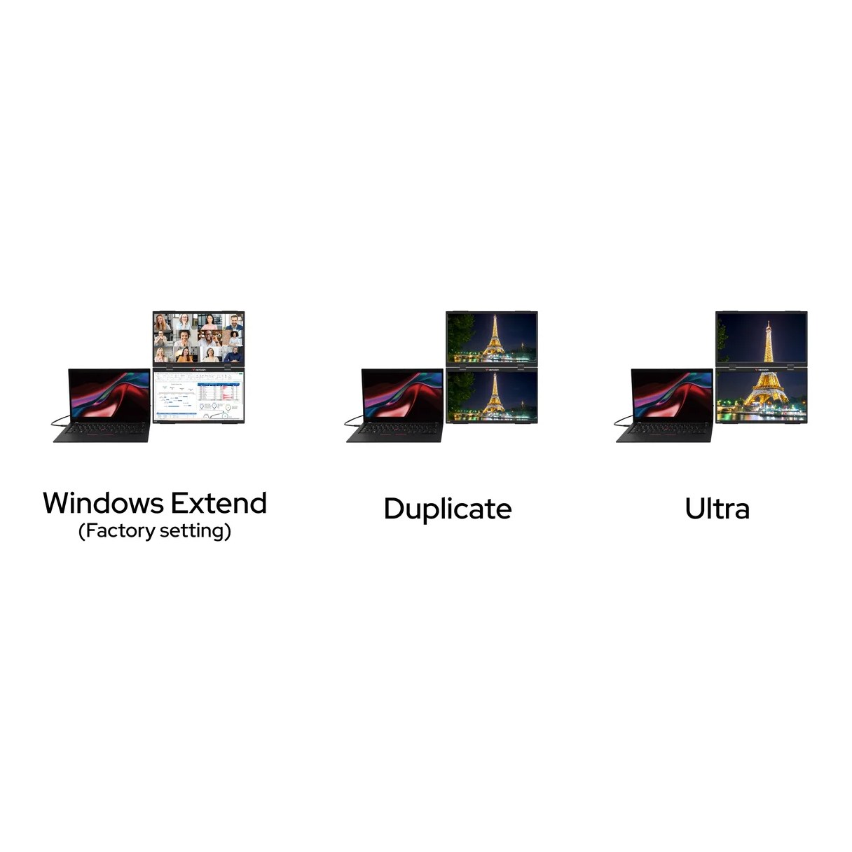 Verbatim Portable Monitor 15,6" FHD Dual Monitor Essentials