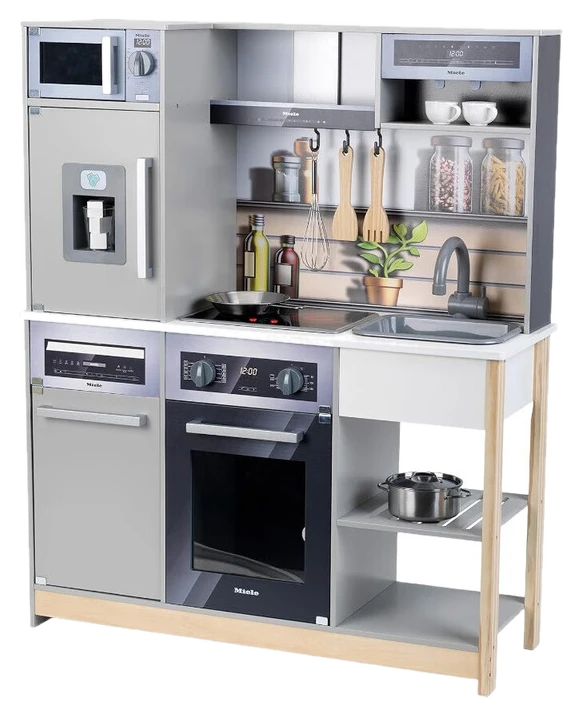 Theo Klein 7194 Miele Family Holzküche mit Licht & Sound