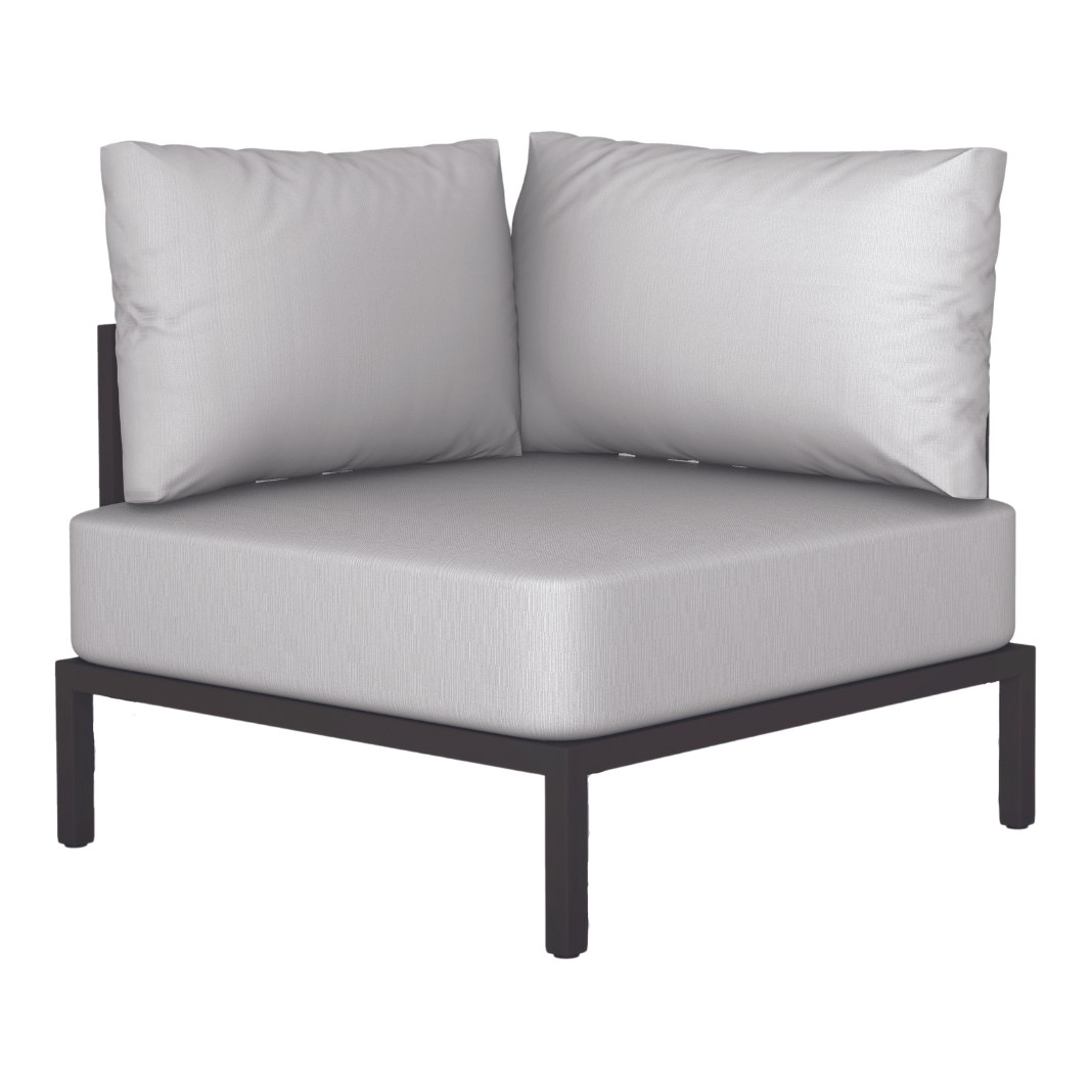 Sofa Papatya Slim Stripe Eckmodul (B) Wenge