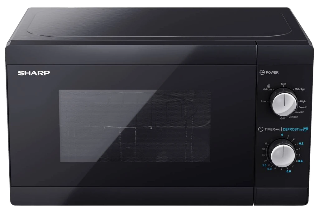 Sharp Mikrowelle mit Grill YC-MG01E-B schwarz Metall