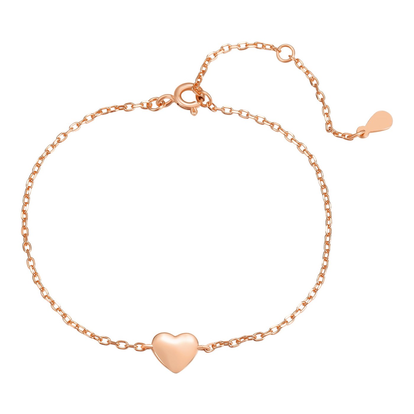 Hey Happiness Love Herz Armband Sterlingsilber
