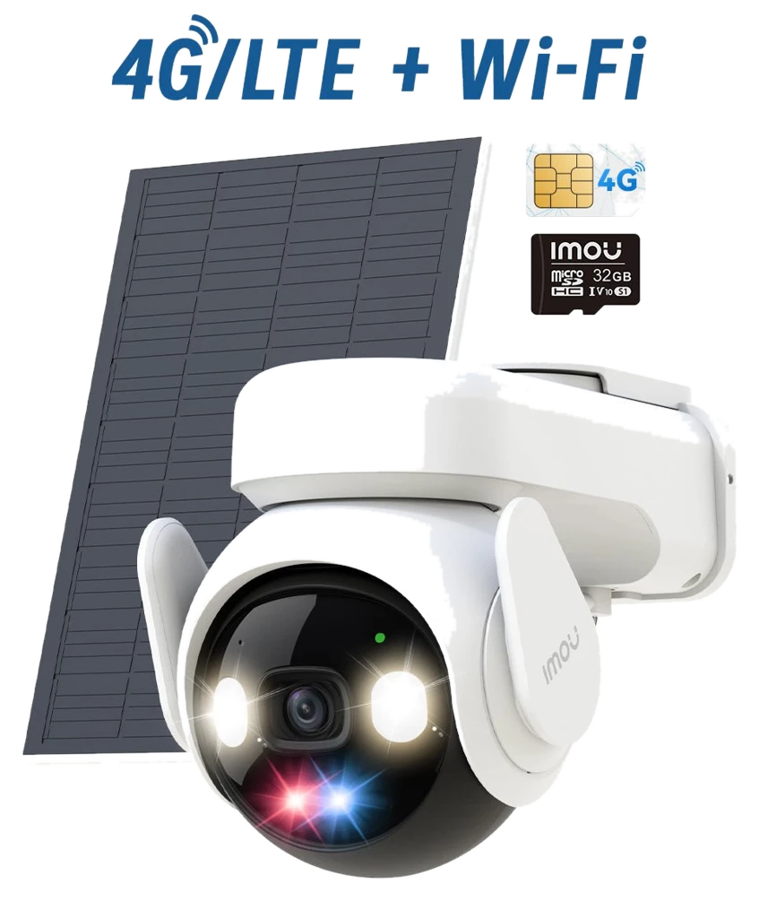IMOU Store AOV PT 3K 5MP 4G LTE & 2,4GHz Wi-Fi