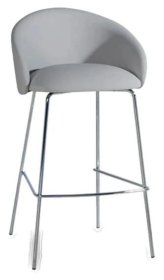 Barhocker Papatya Glera graues Kunstleder