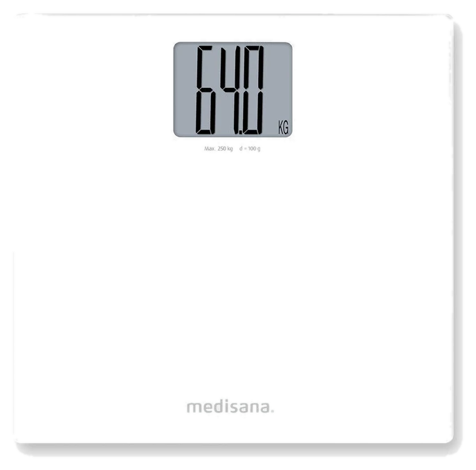 medisana PS 470 XL Glas-Personenwaage: Extra groß mit 250 kg Tragkraft &