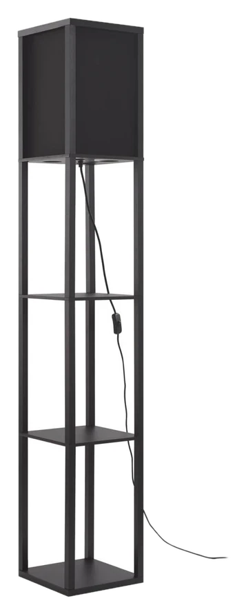 Lindby Stehleuchte Birta – schwarz