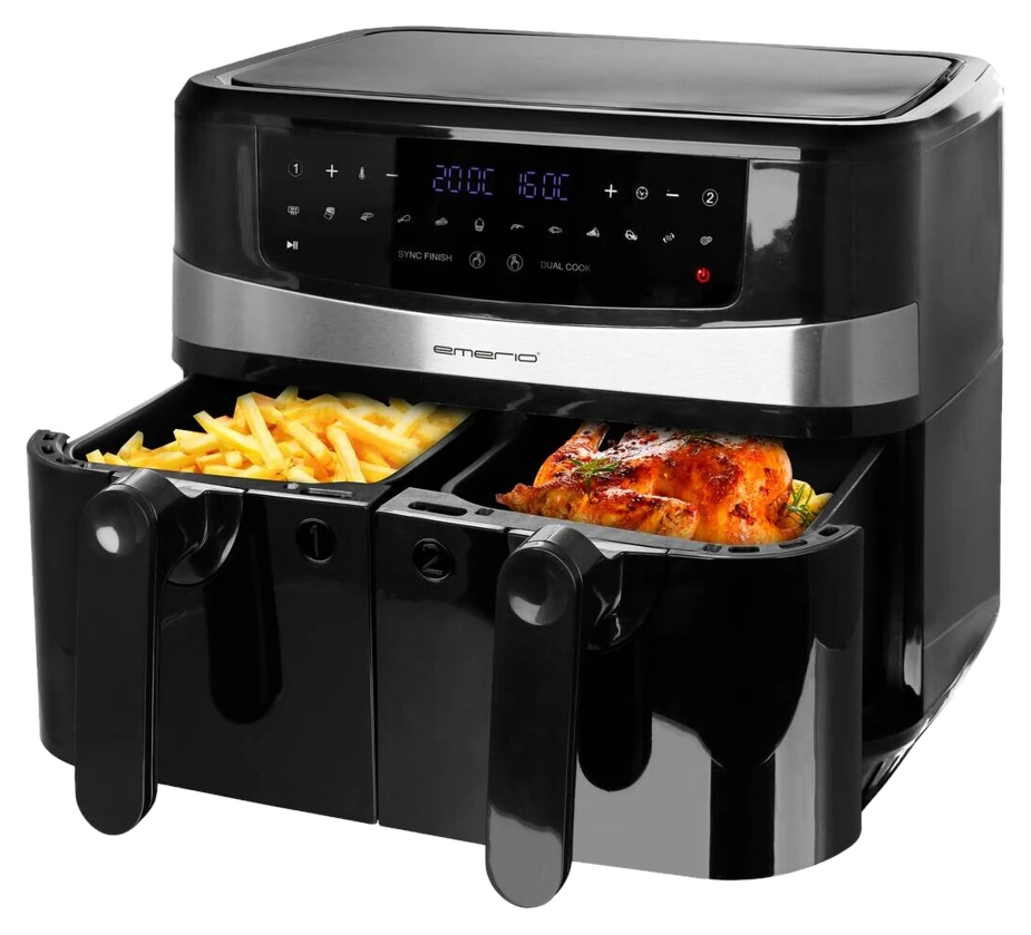Emerio Heißluftfritteuse AF-126672.4 schwarz Metall ca. 9 l