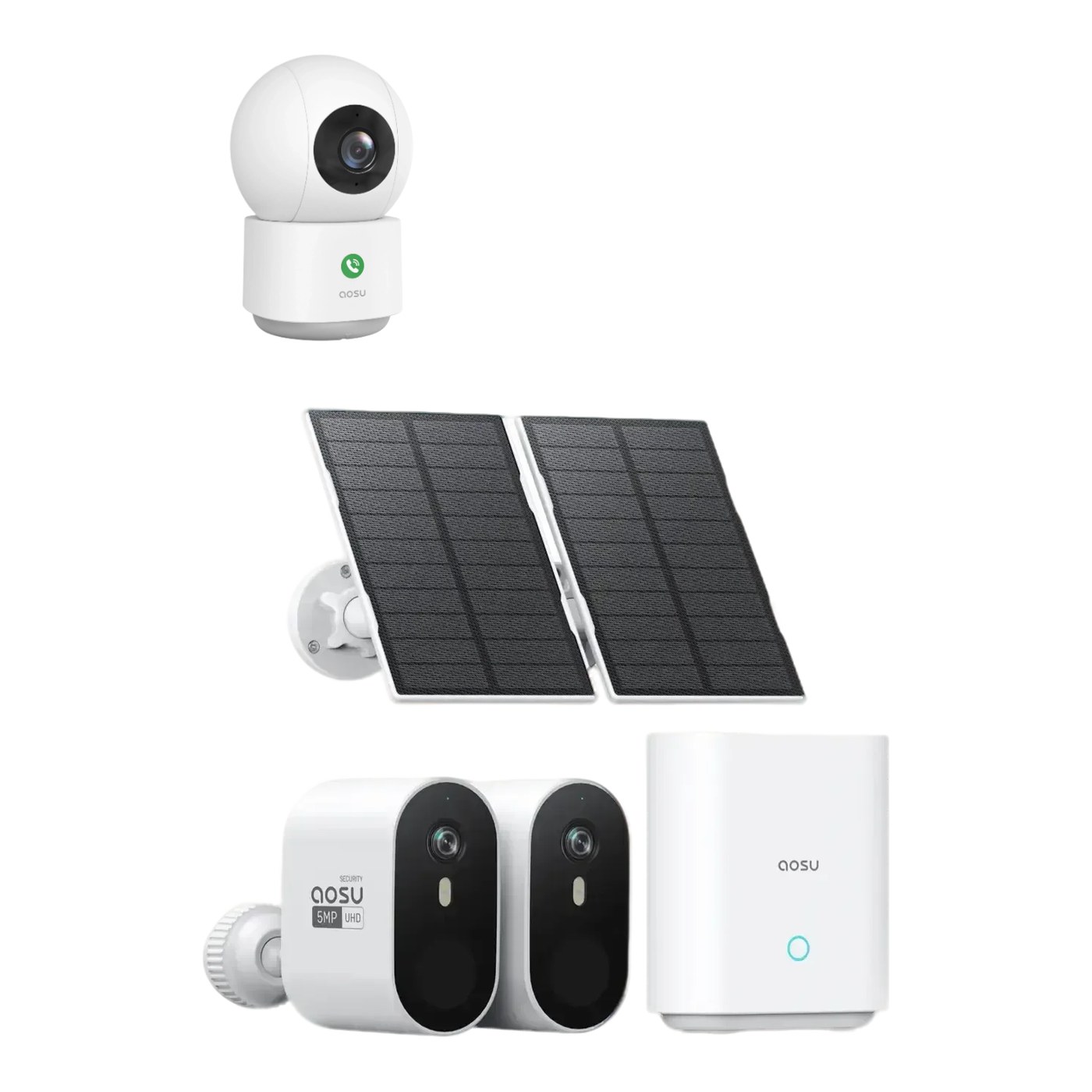 aosu | SECURITY SolarCam System Max + IndoorCam P1