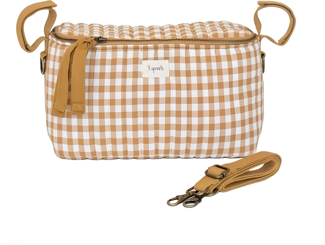 Baby-Zubehör 3 Sprouts Organizer für Kinderwagen kariert