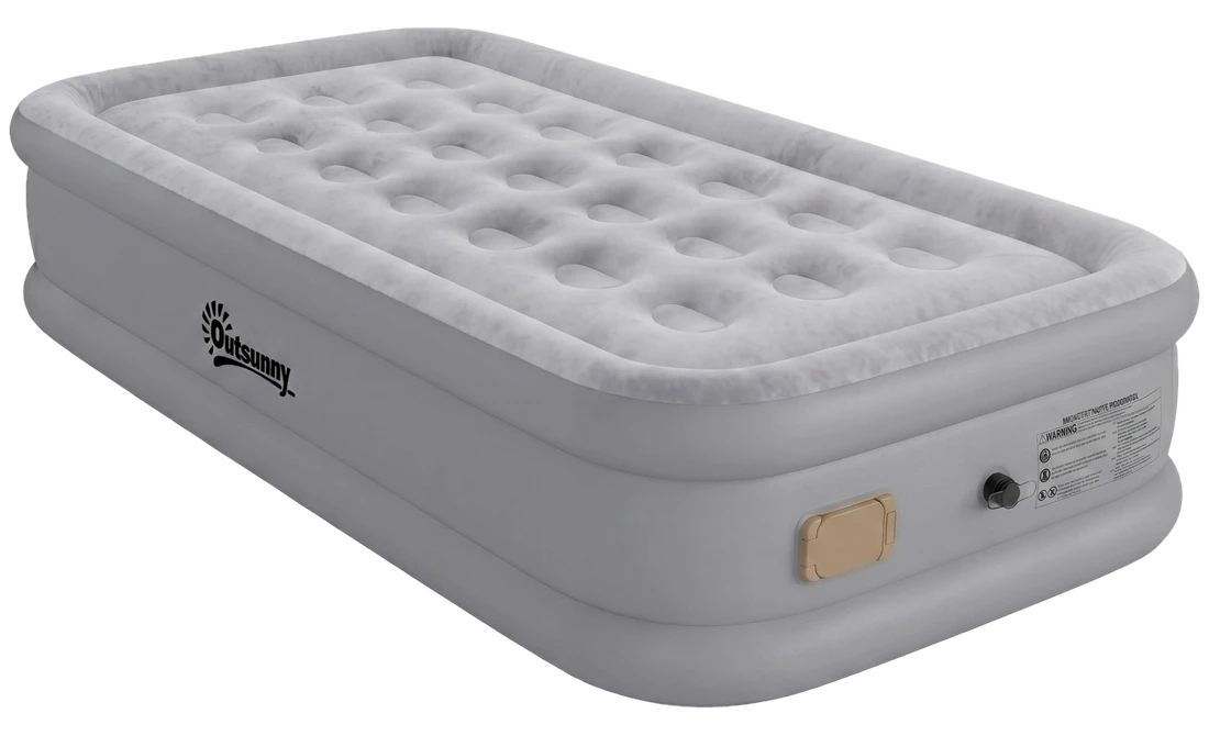 Outsunny Luftmatratze 1 Person Selbstaufblasend Luftbett mit Integrierter