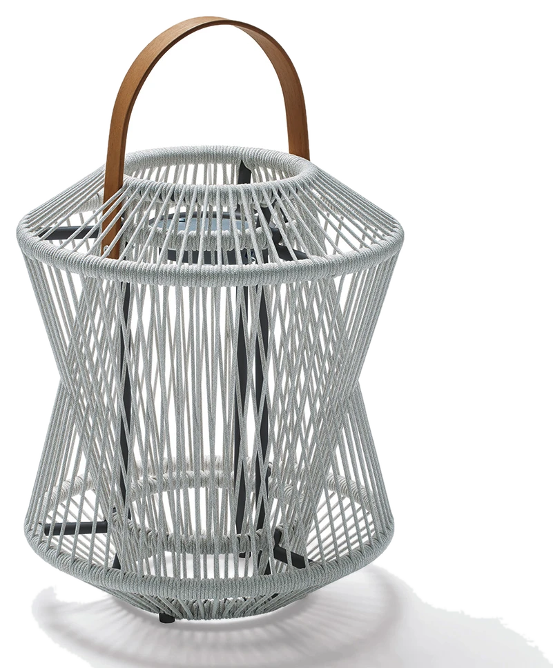 Stern Laterne Yola Ø 46 cm Höhe 73 cm Aluminium anthrazit matt Kordel Stone
