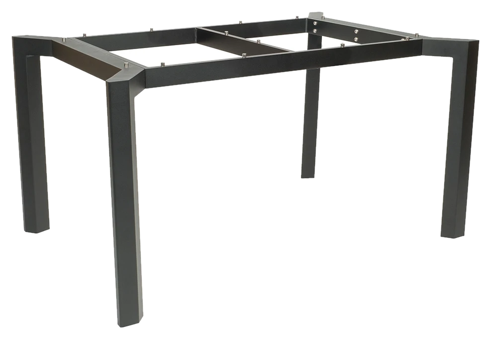 Stern Tischgestell 130x80 cm Penta Aluminium anthrazit mit Nivelliersystem