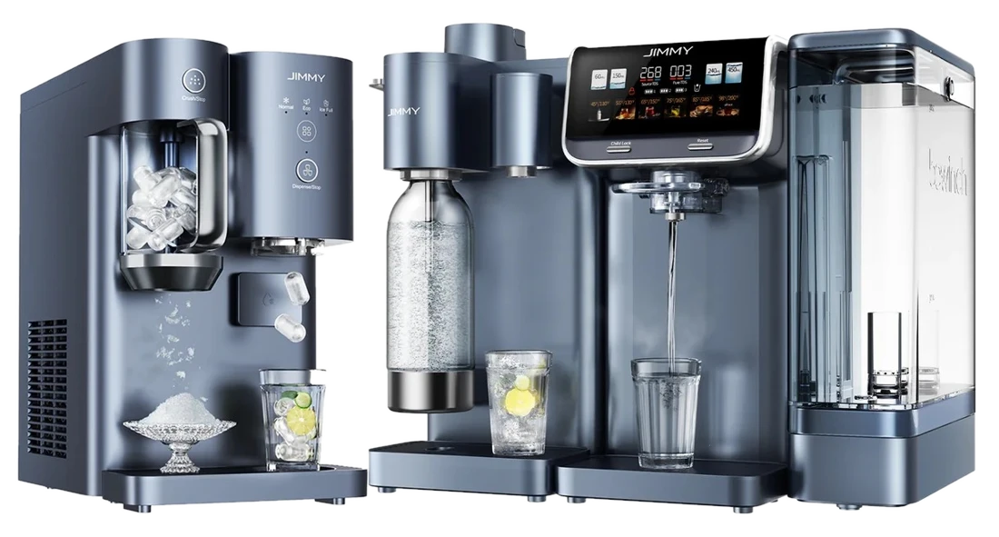 JIMMY Matrix M9 Pro 3-in-1 – Umkehrosmose-Wasserfilter mit Sprudelwasser &amp