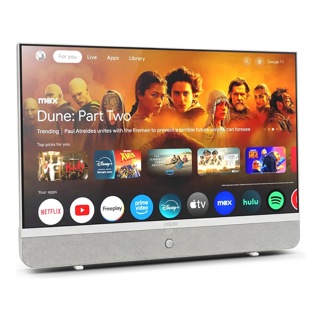 SELFSAT STREAMING DISPLAY MSD 27 weiß