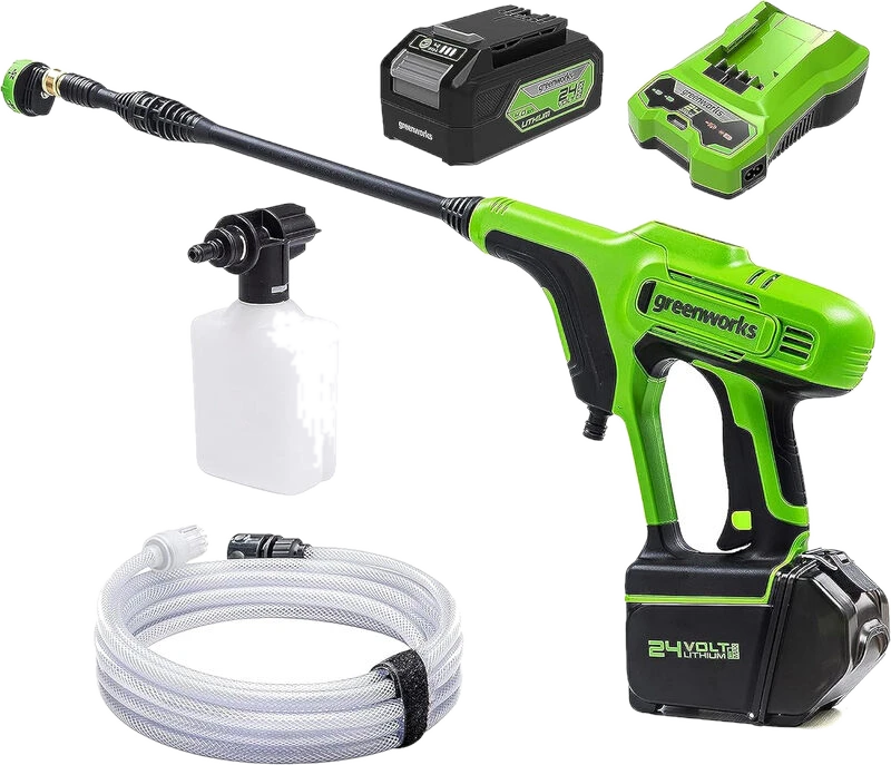 greenworks 24 V kabelloser Handdruckreiniger (Li-Ion 300 Watt Motorleistung