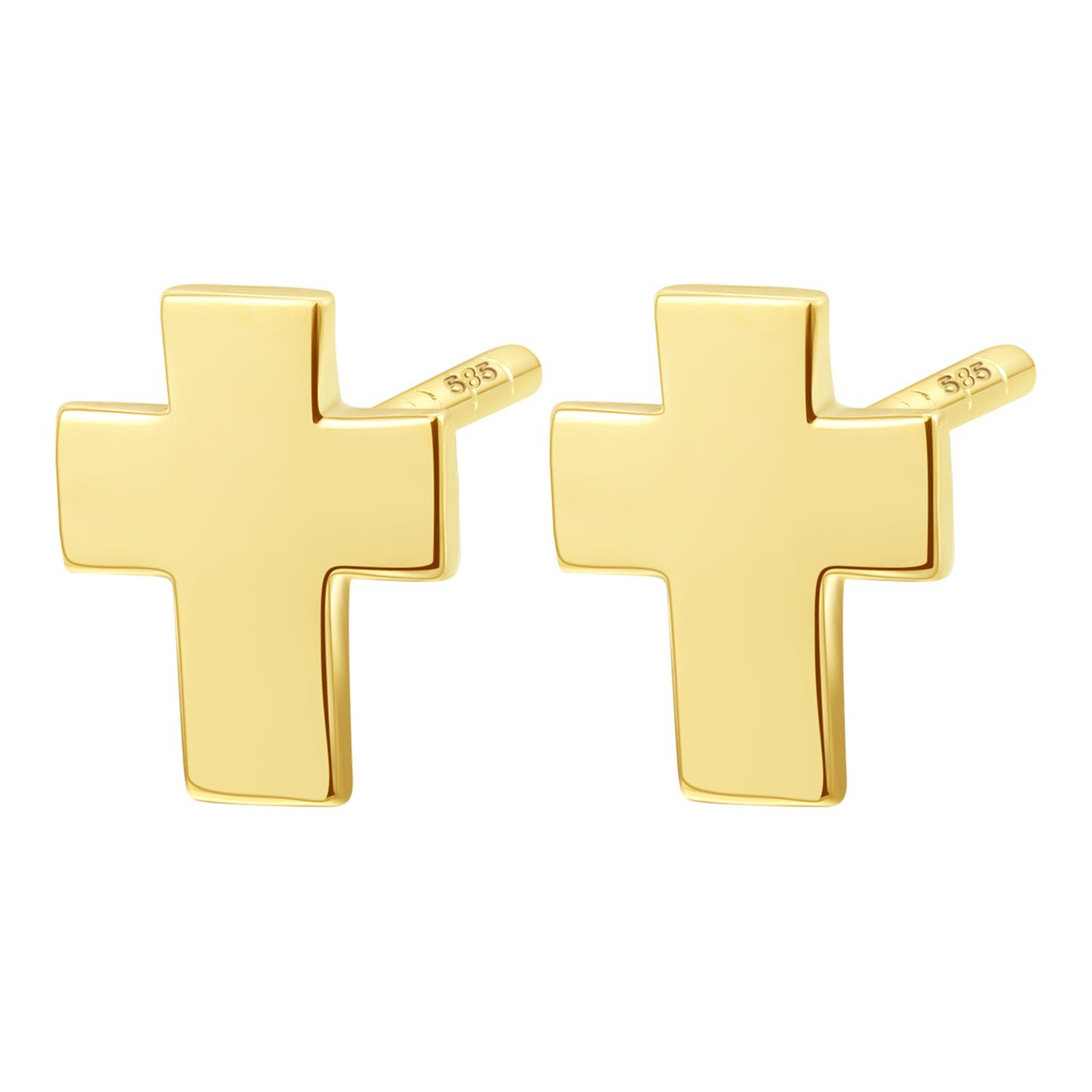 Hey Happiness Believe Ohrstecker 14K Gold – Gold / Pair