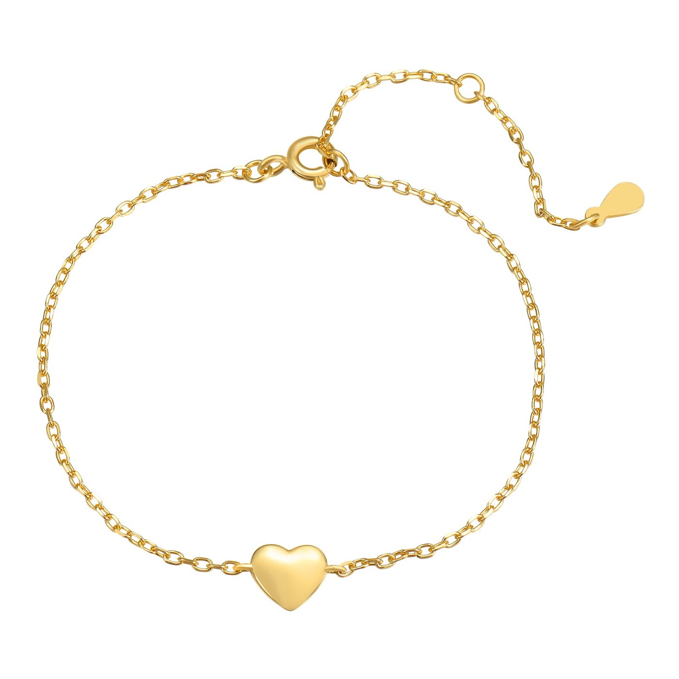 Hey Happiness Love Herz Armband Sterlingsilber